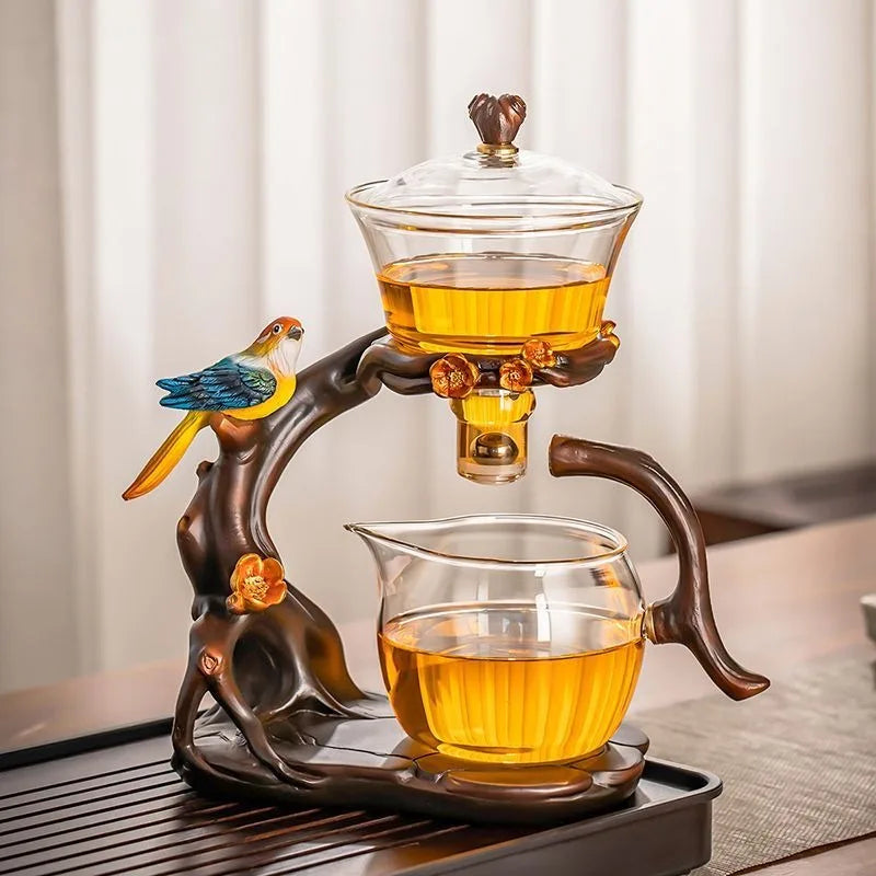Artistic Bird-Inspired Gongfu Tea Set