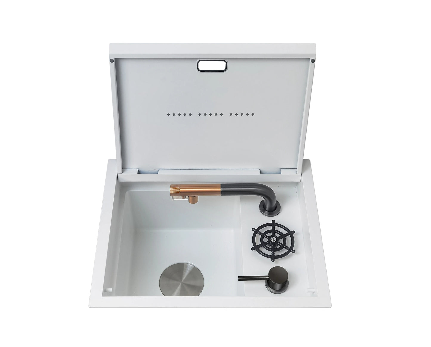 Sleek Multifunctional Cup Washer Modern Hidden Sink