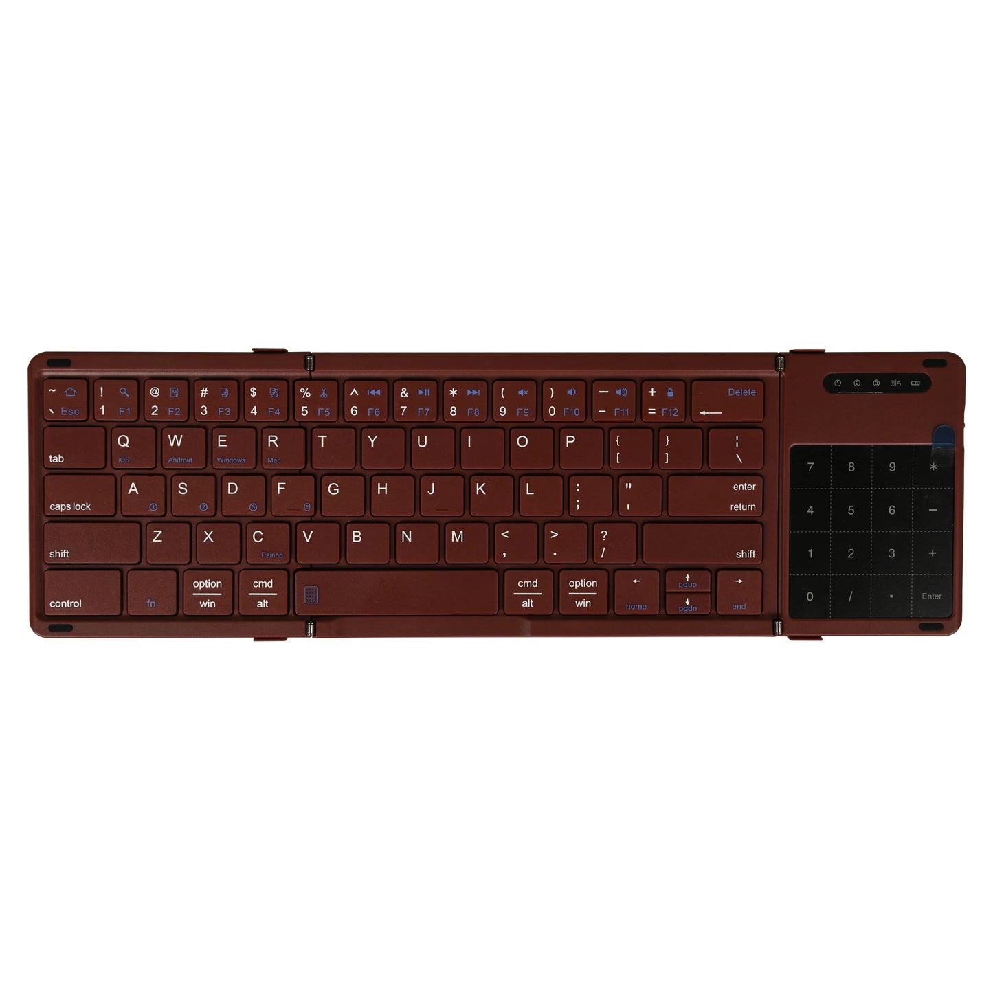 Wireless Portable Slim Smart Tri-Fold Bluetooth Keyboard