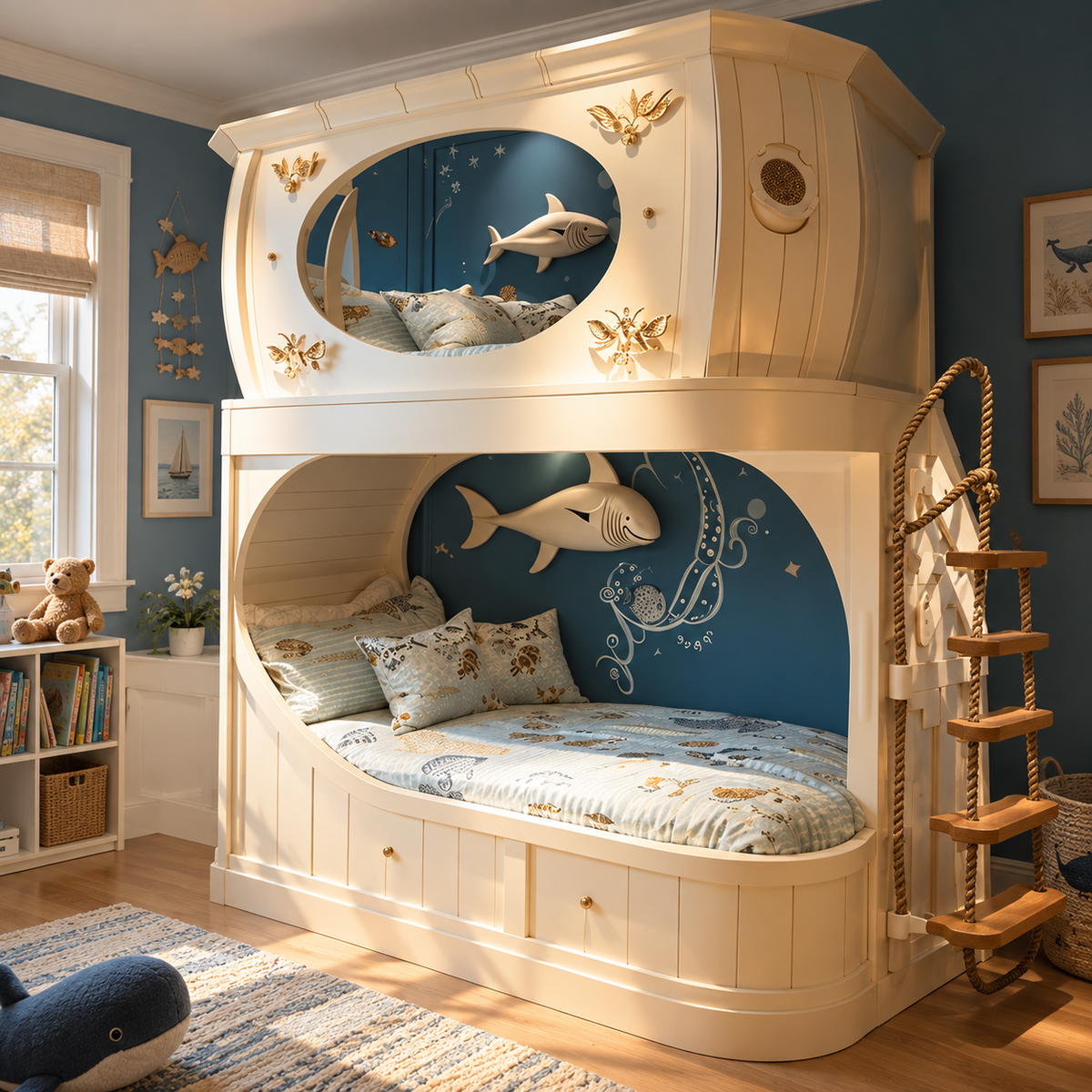Undersea Voyage Shark Kids Bunk Bed