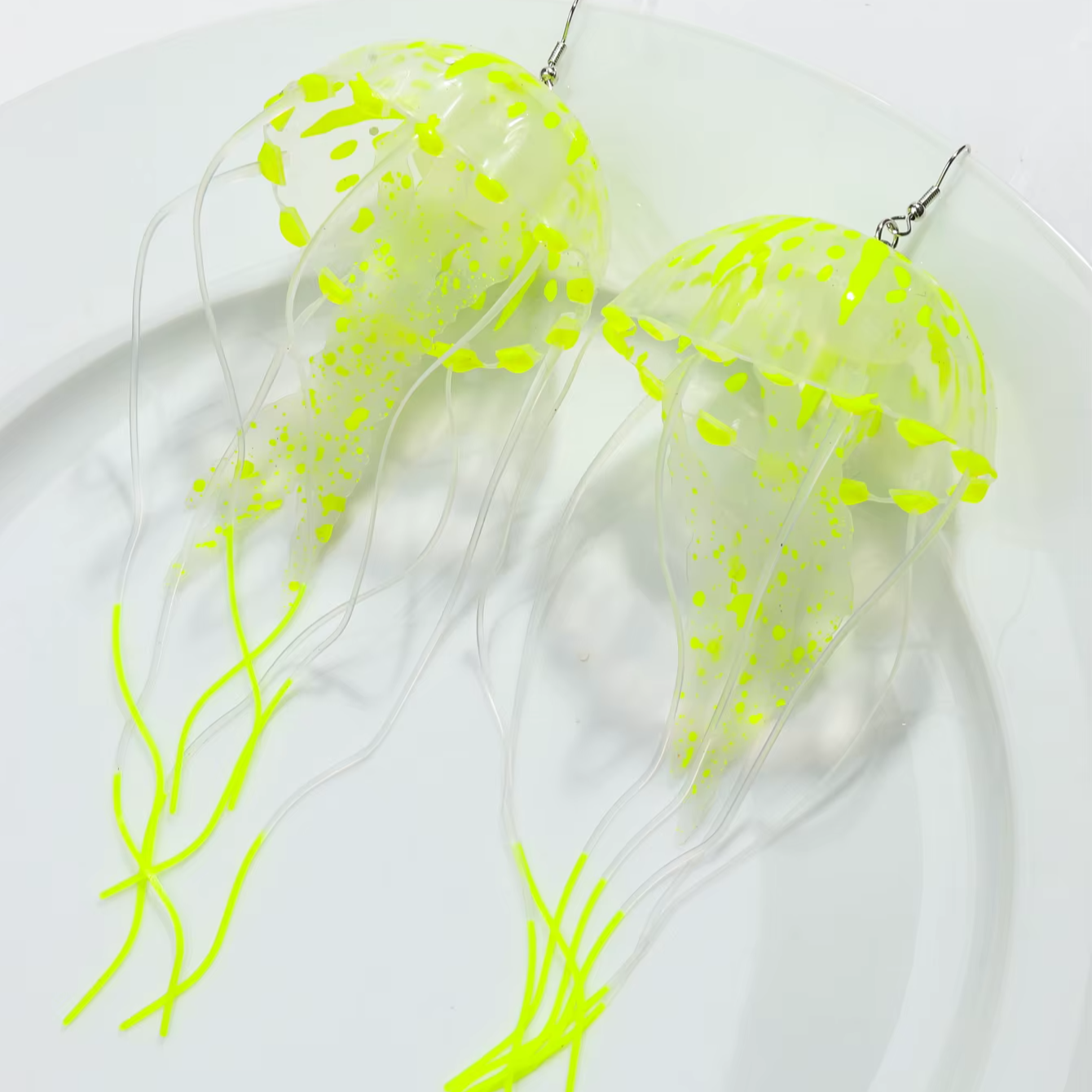 Dancing Jellyfish Long Tassel Earrings