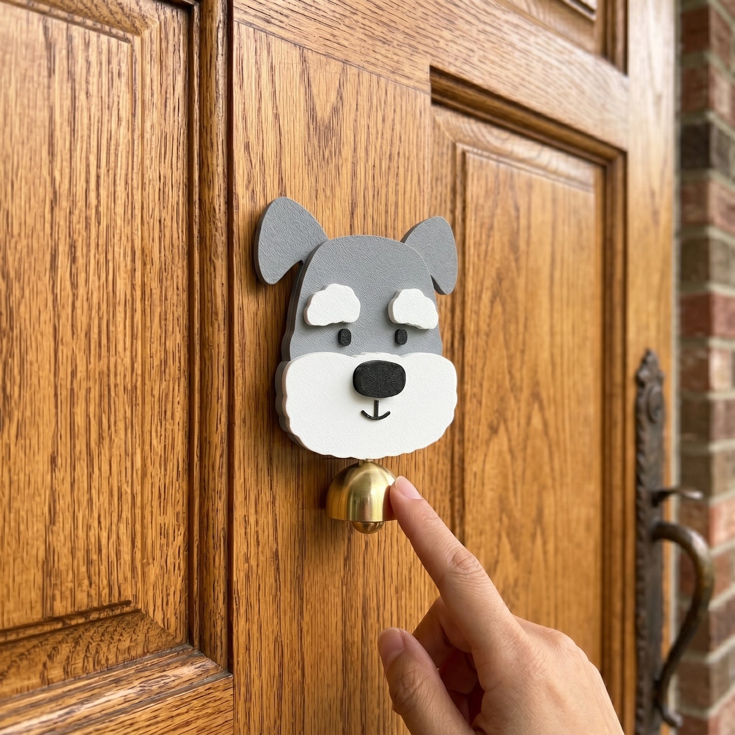 DingDog Schnauzer Magnetic Door Welcome Bell