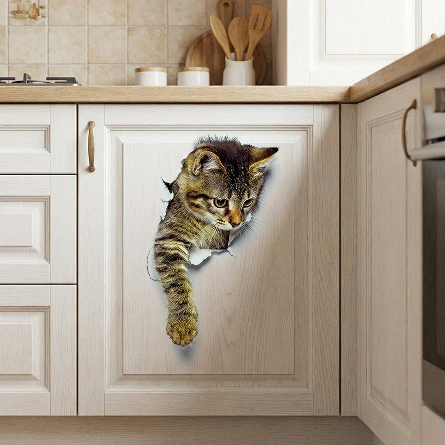 3D Toilet Protector Cat Sticker