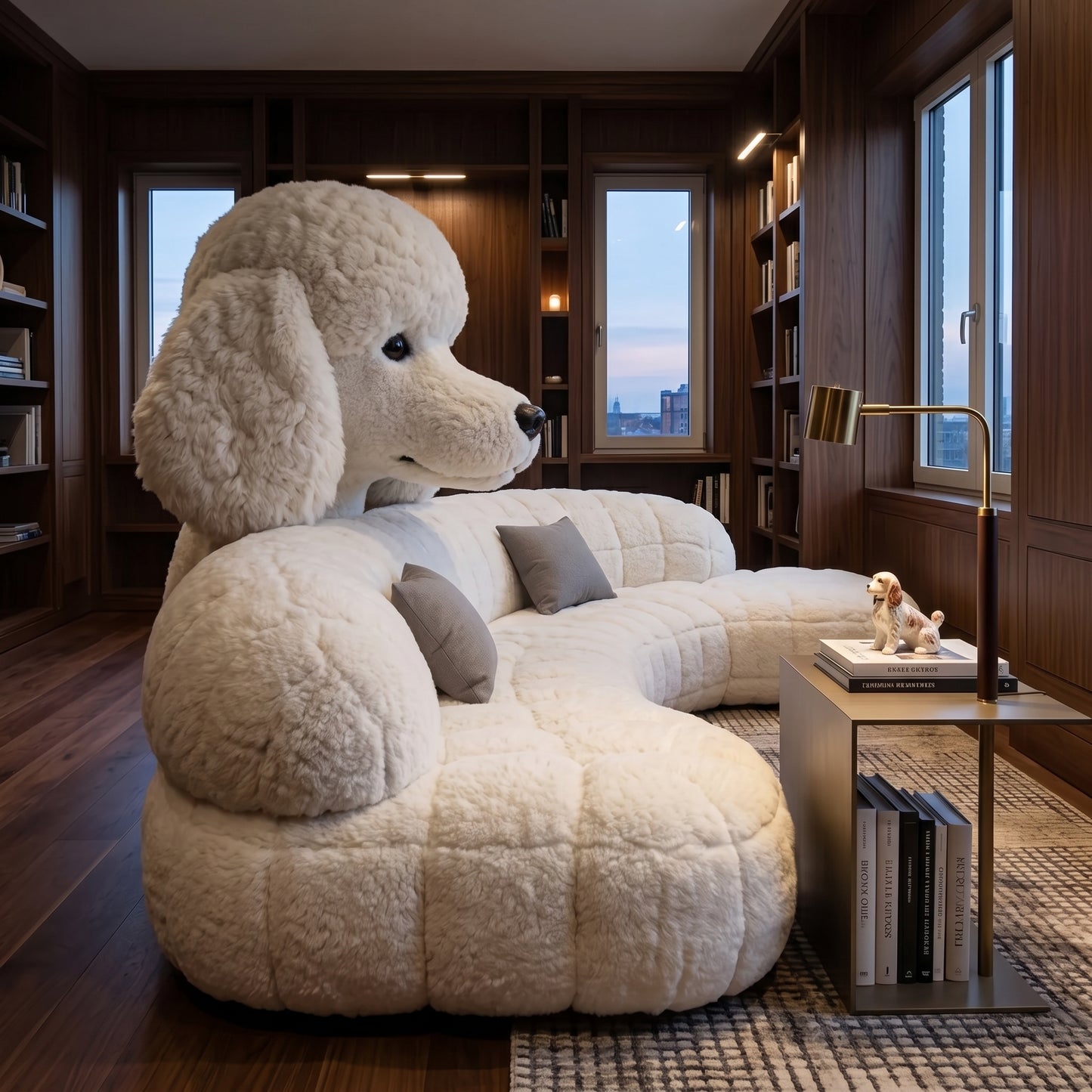 Cuddle Giant Plush Puppy Lounge Sofa