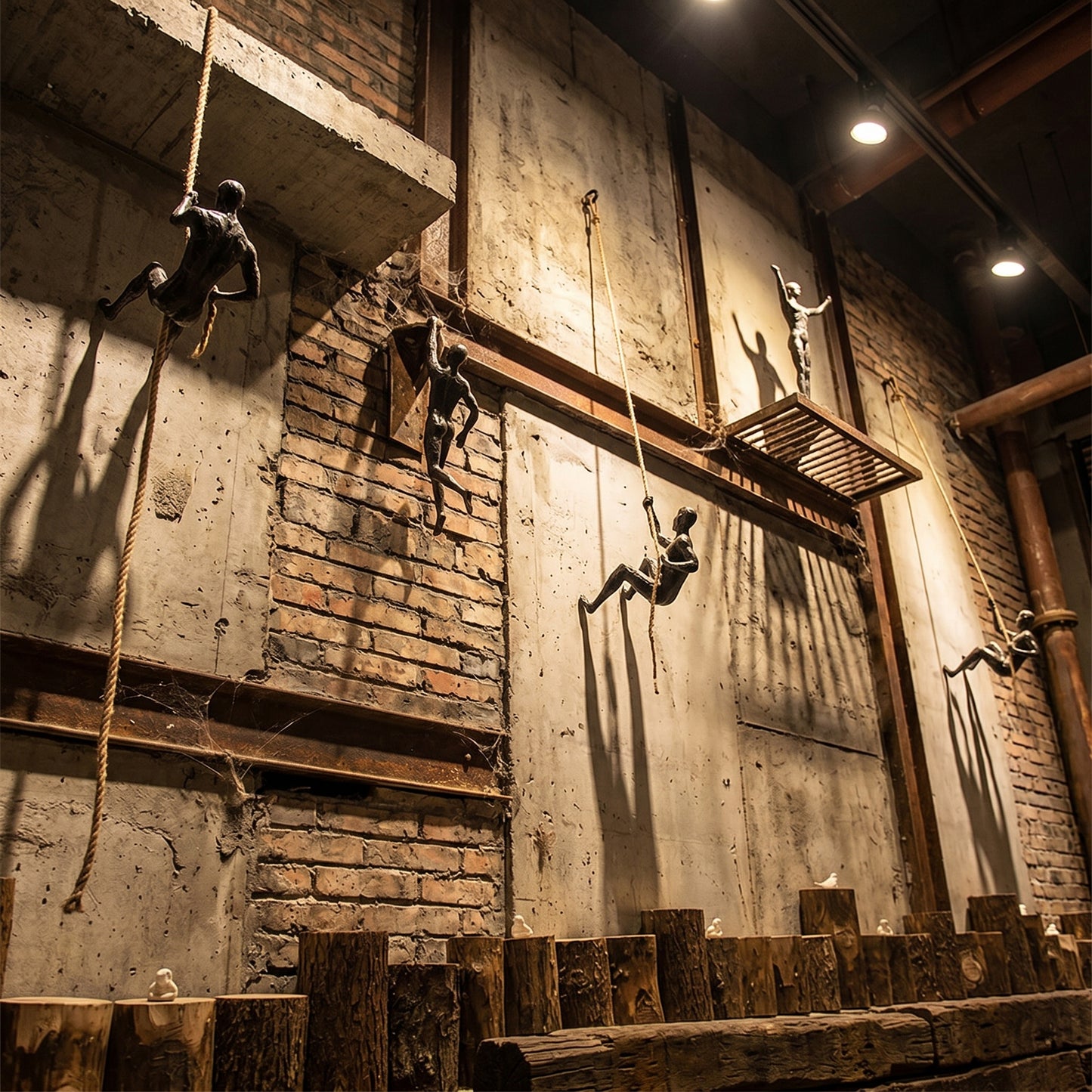 Urban Climber Abstract Wall Art