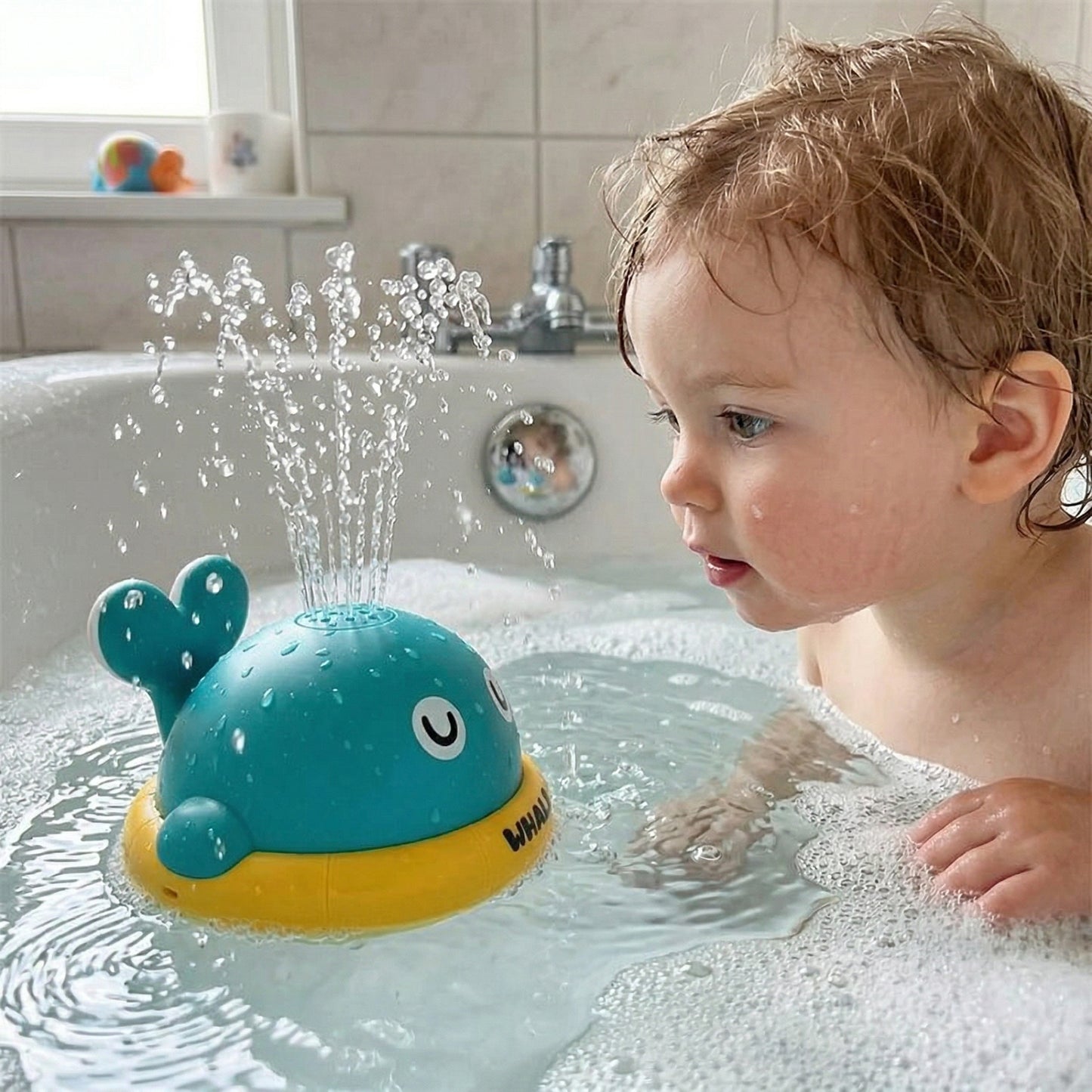 Splash Whale Auto-Spray Baby Bath Water Toy