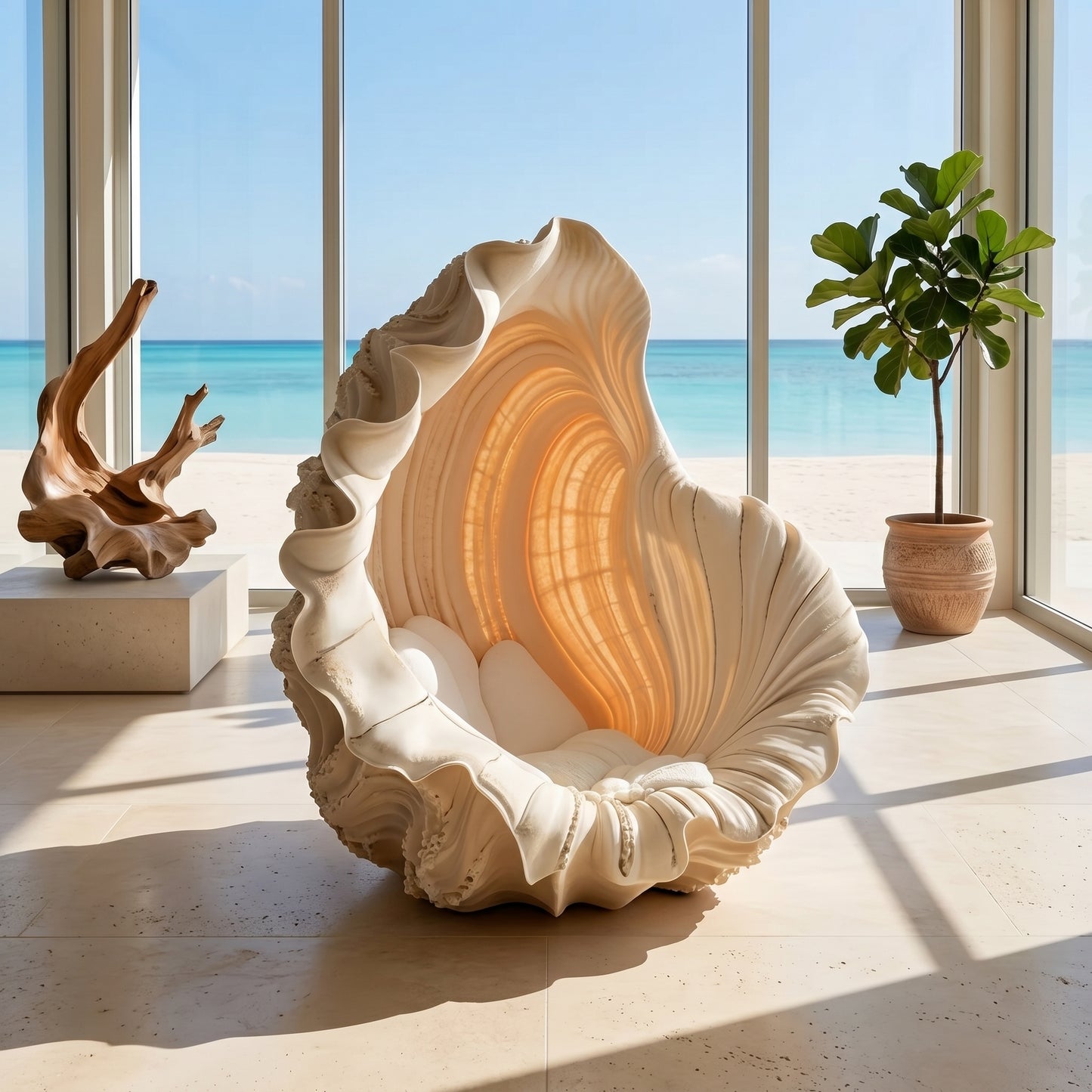 Mermaid Sea Shell Lounger Chair