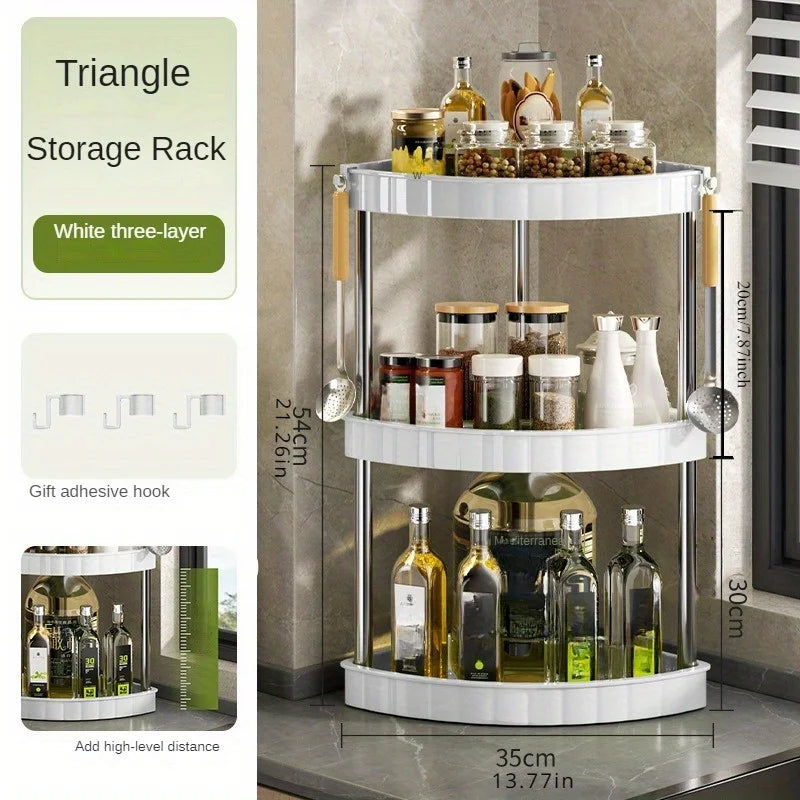 Bathroom Space-Saver Corner Organizer Rack