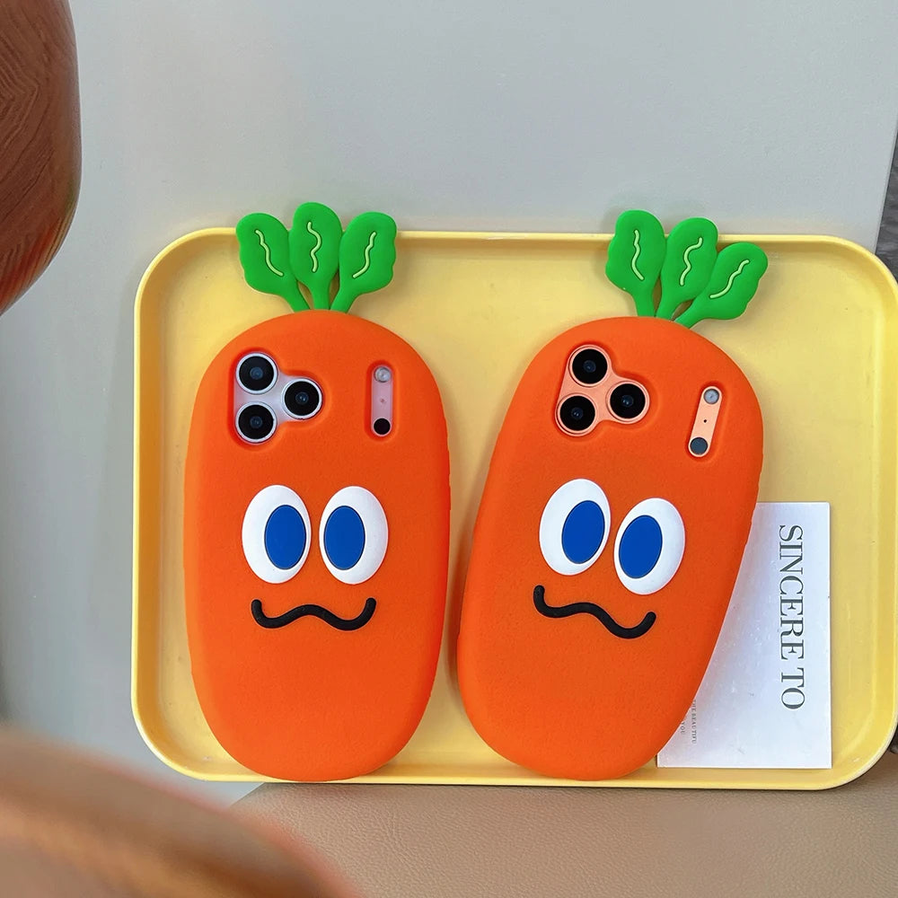 3D Carrot Shockproof iPhone Cases