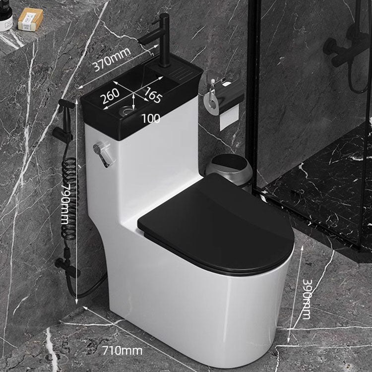 Japanese Style Space-Saving Integrated Sink Toilet