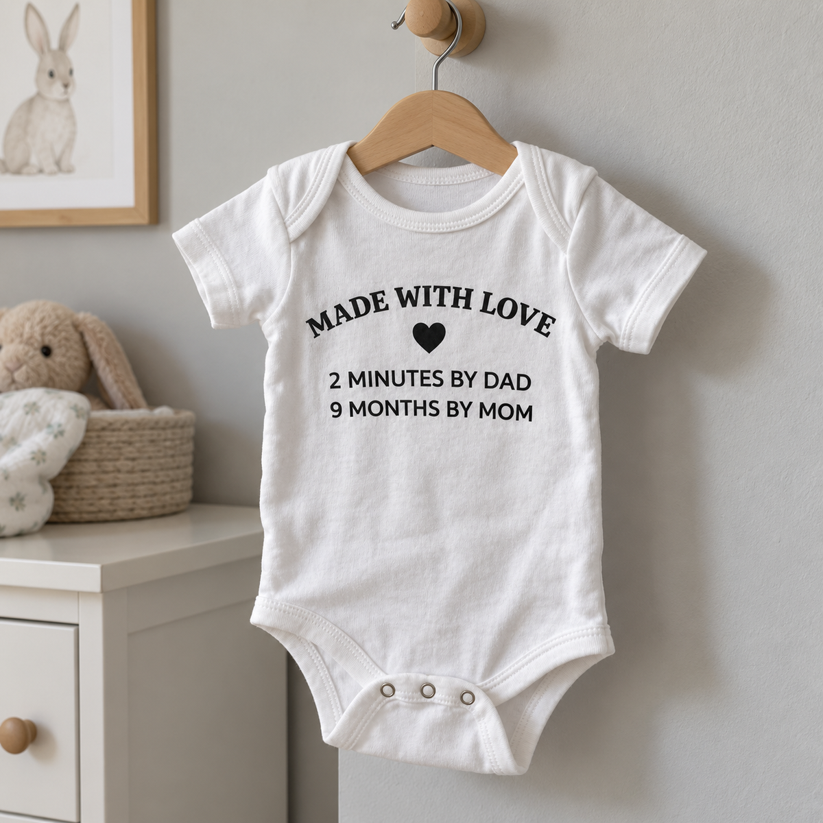 Made with Love Baby Onesie