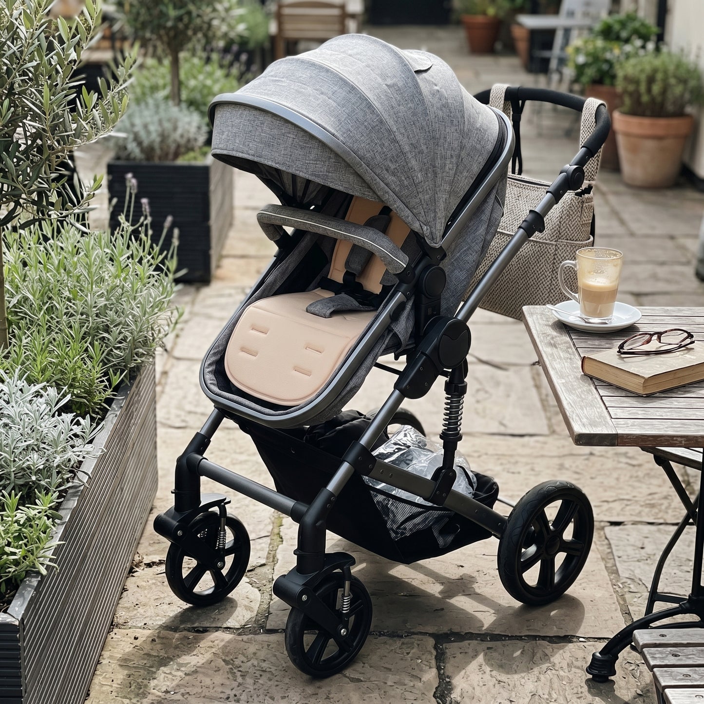 Modern High Landscape Multifunctional 3 in 1 Baby Stroller