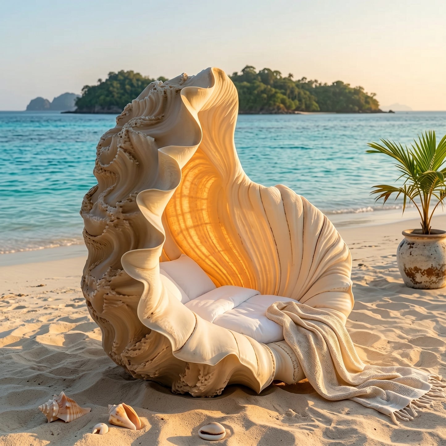 Mermaid Sea Shell Lounger Chair