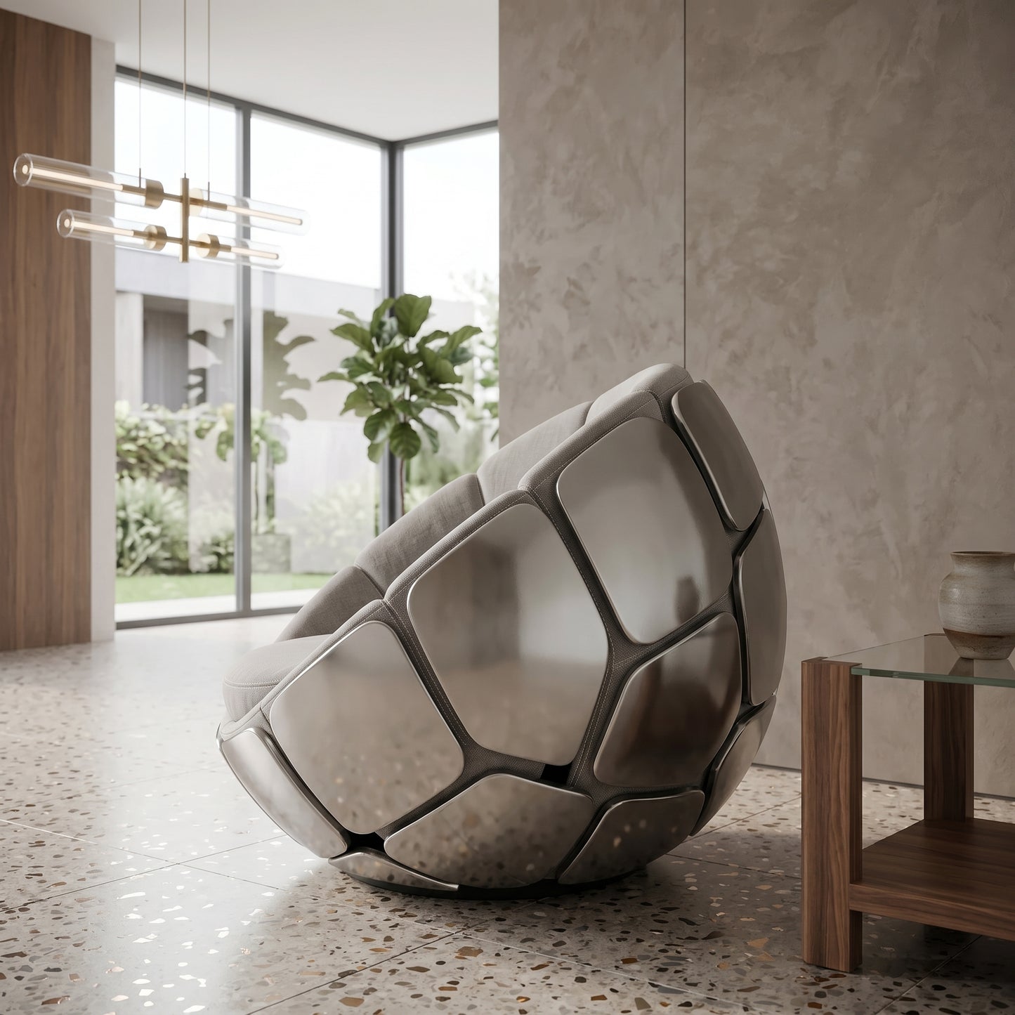 Bloom Cocoon Plush Accent Lounge Chair