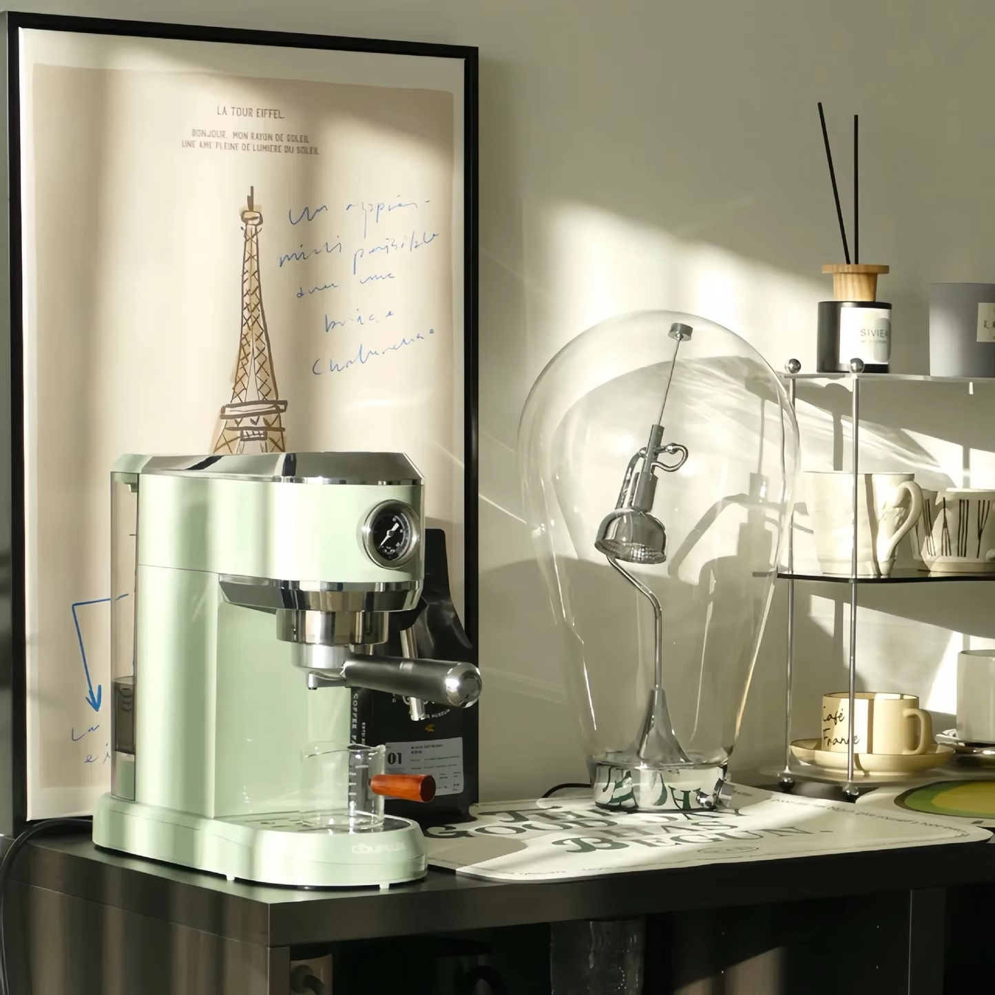 Glass Halo Sculptural Table Lamp