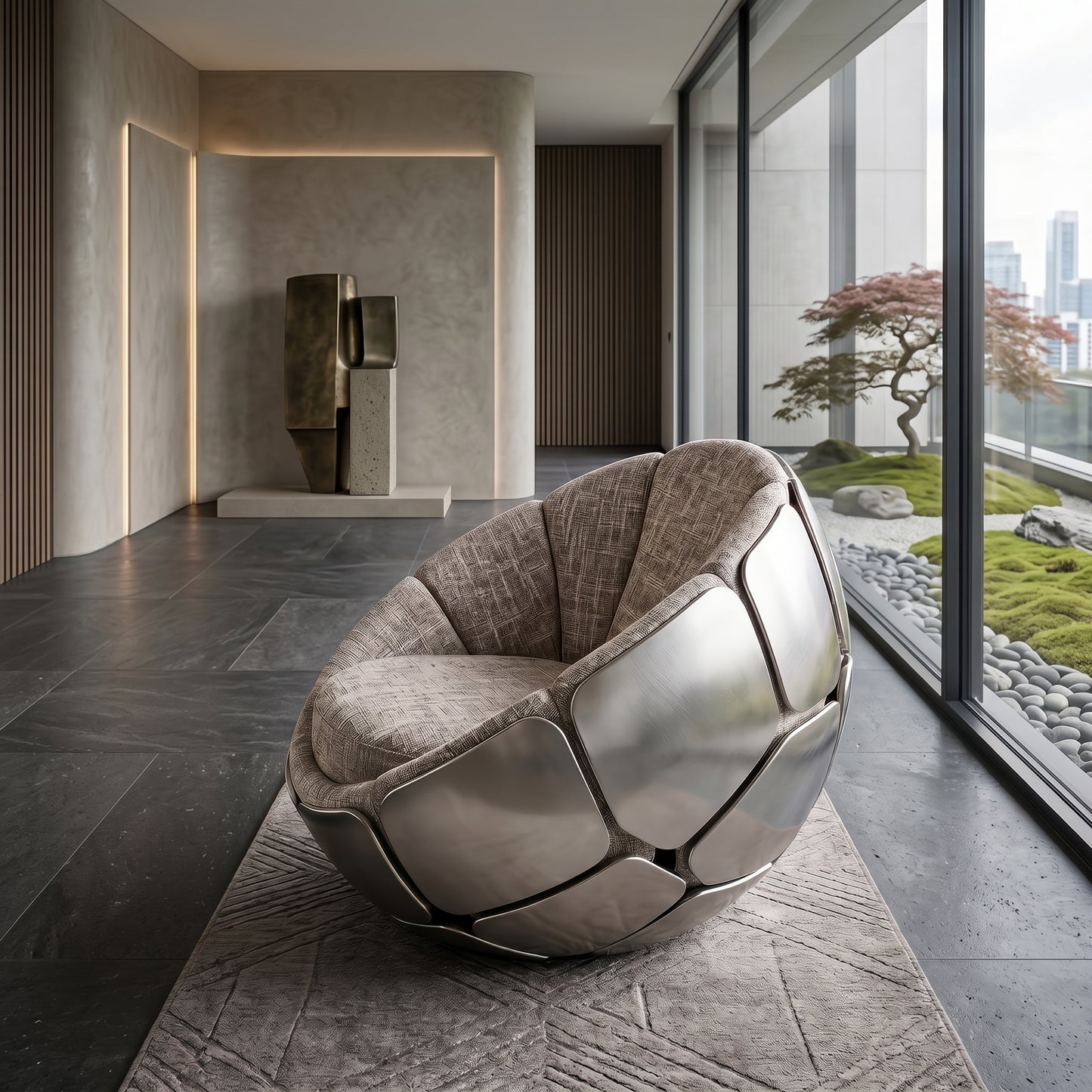 Bloom Cocoon Plush Accent Lounge Chair