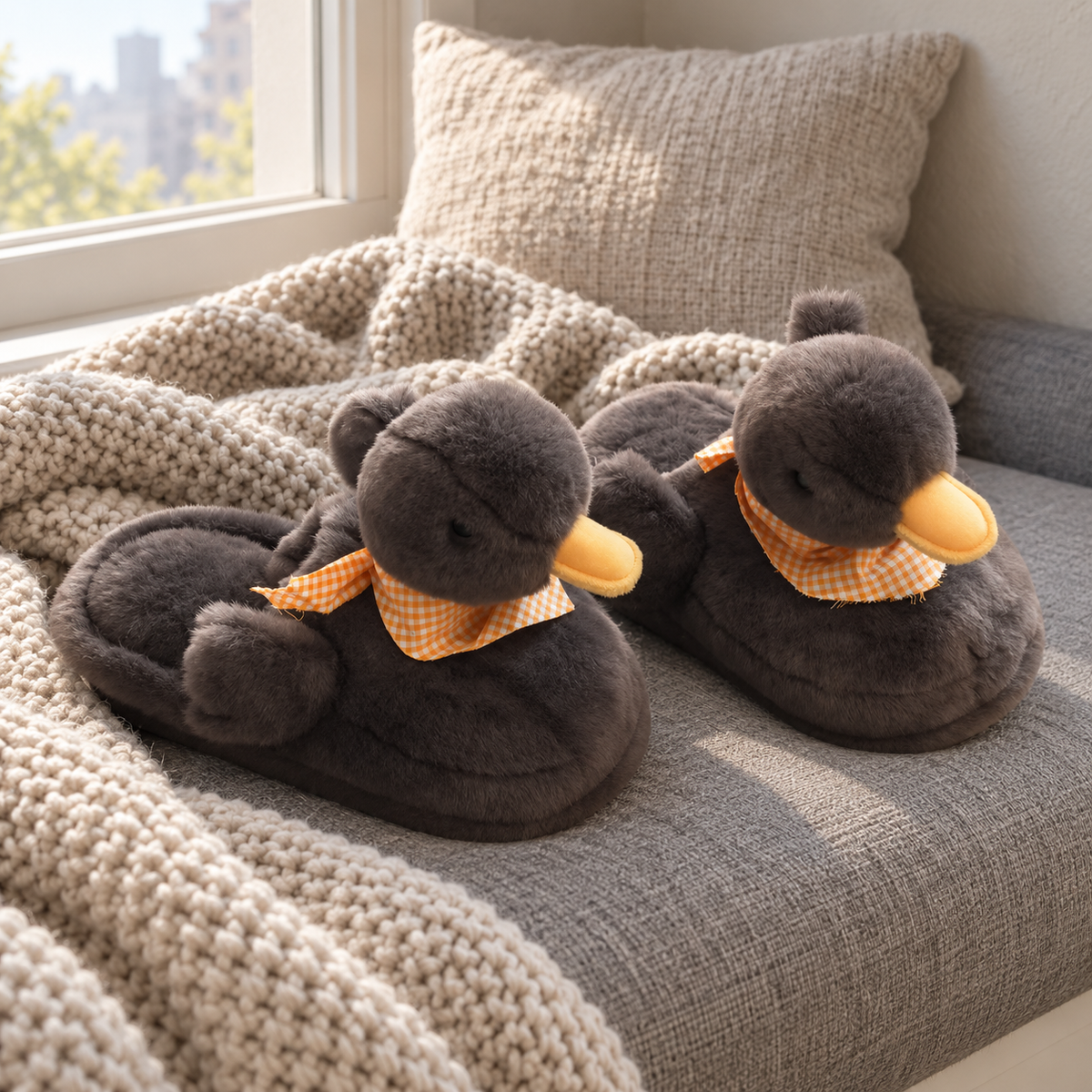 Fly with Me Duck Slippers