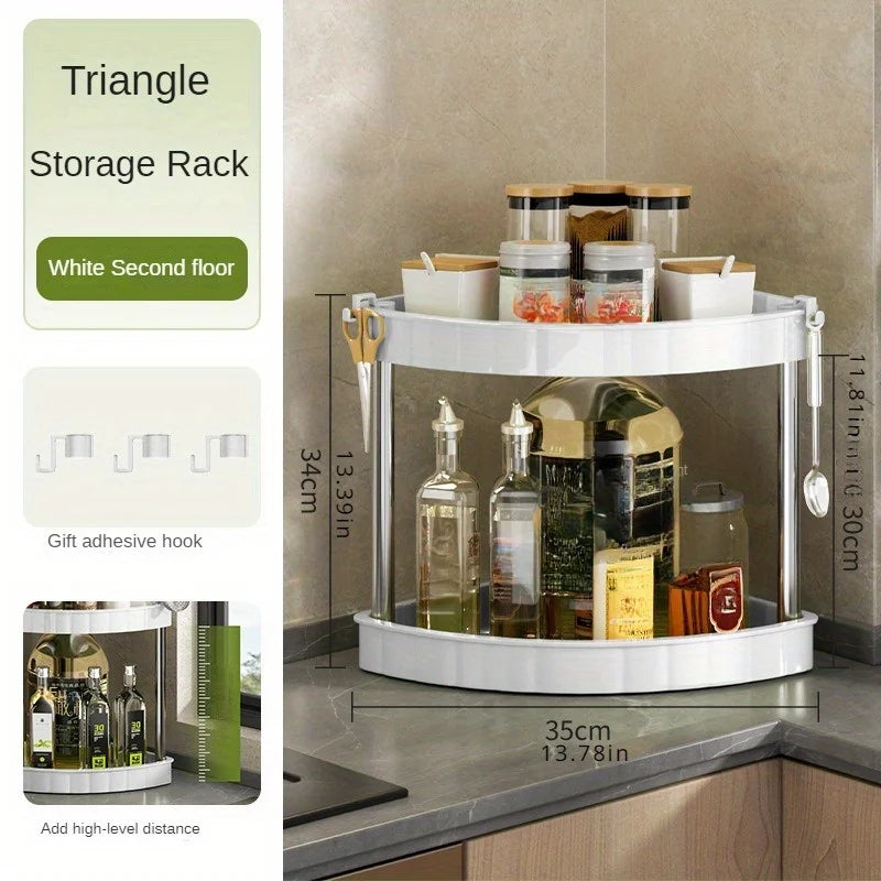 Bathroom Space-Saver Corner Organizer Rack