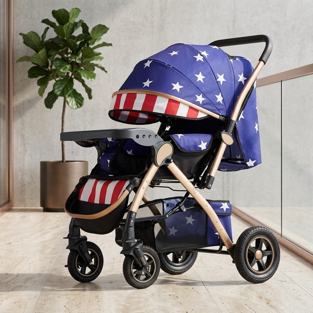 Loftcart Elevated Foldable City Baby Travel Stroller