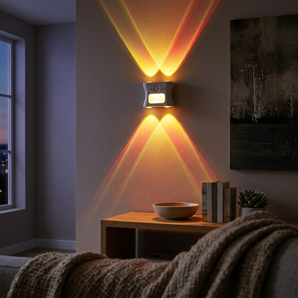 Color Flow Motion Sensor Wall Light