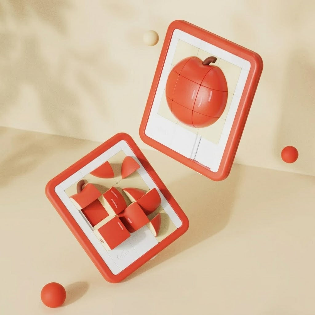 Apple Sliding Block Logic Puzzle Toy