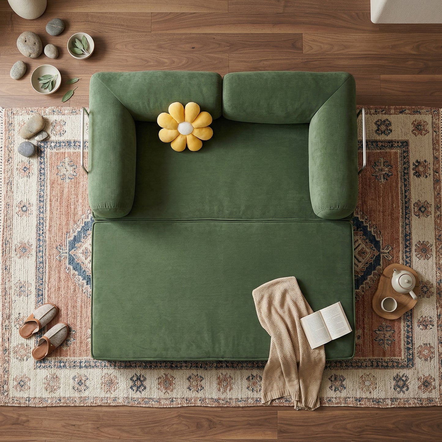 Tatamo Convertible Minimalist Floor Sofa Bed