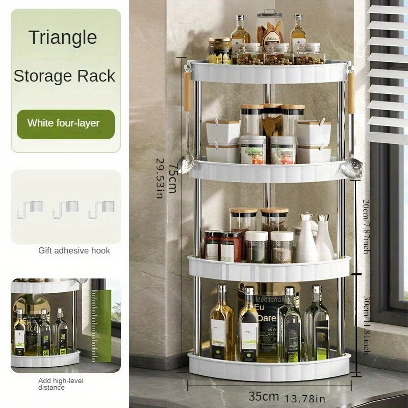 Bathroom Space-Saver Corner Organizer Rack