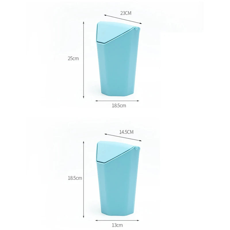 Creative Modern Home Use/Office Desktop Mini Plastic Trash Can