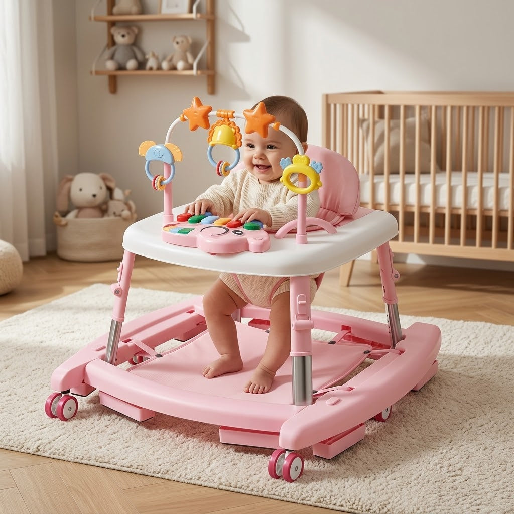 Baby Stroller 7-18Months Multifunctional Walkers