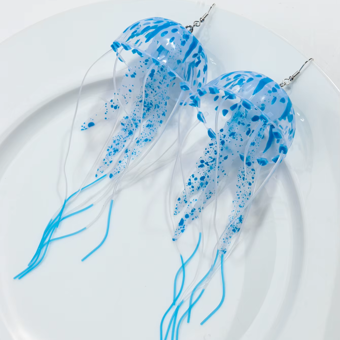 Dancing Jellyfish Long Tassel Earrings
