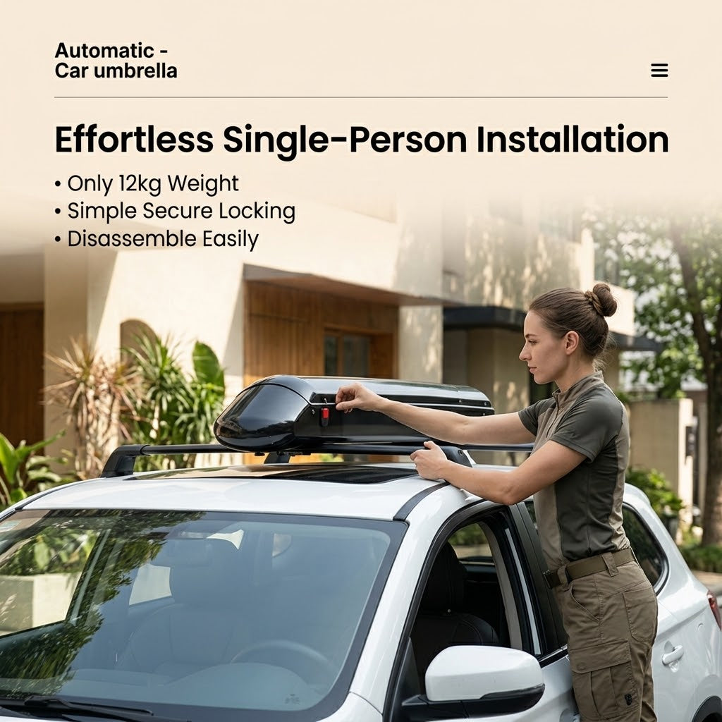 All-Weather Remote-Controlled Automatic Car UV Protection Umbrella
