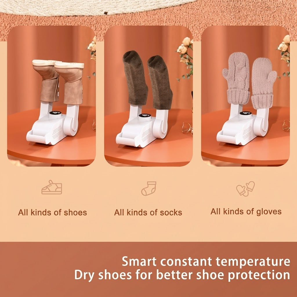 Boot & Go Quick-Heat Foldable Shoe Dryer