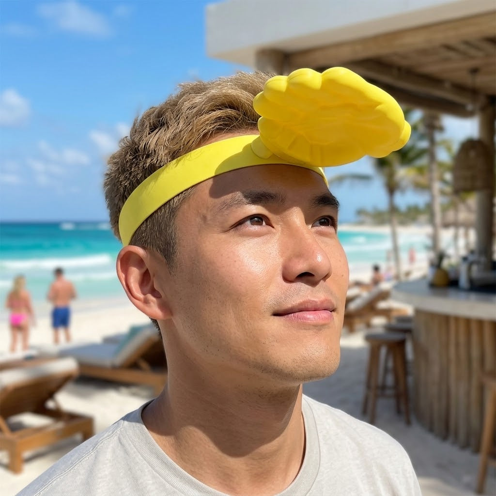 3D Hand Visor Forehead Shade Summer Hat