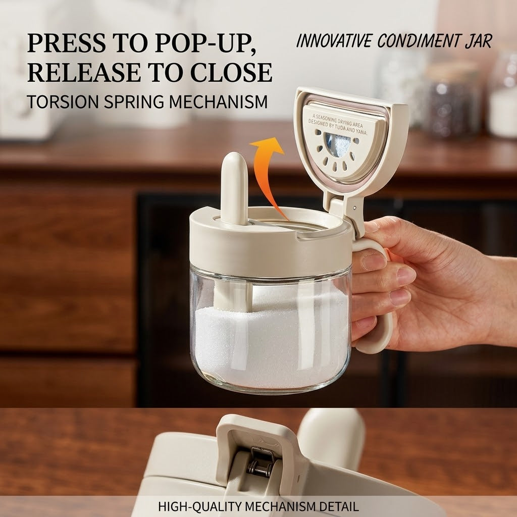 Zero Drip Airtight Smart Measuring Seasoning Jar