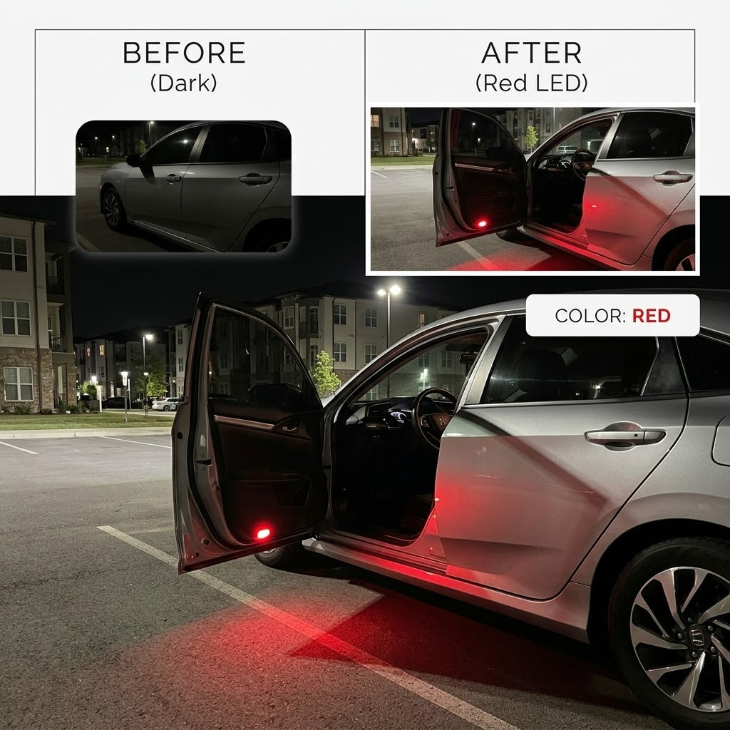 Wireless Car Door Safety Warning Lights