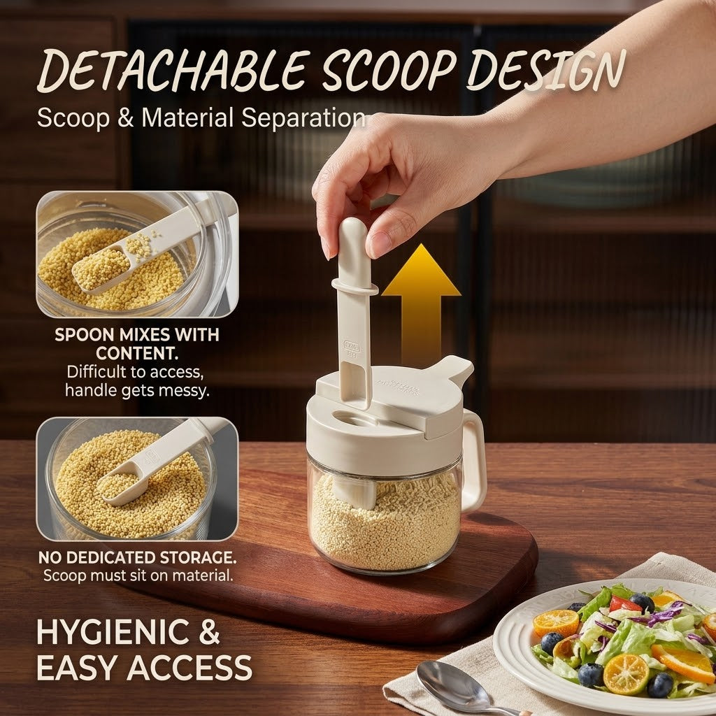 Zero Drip Airtight Smart Measuring Seasoning Jar
