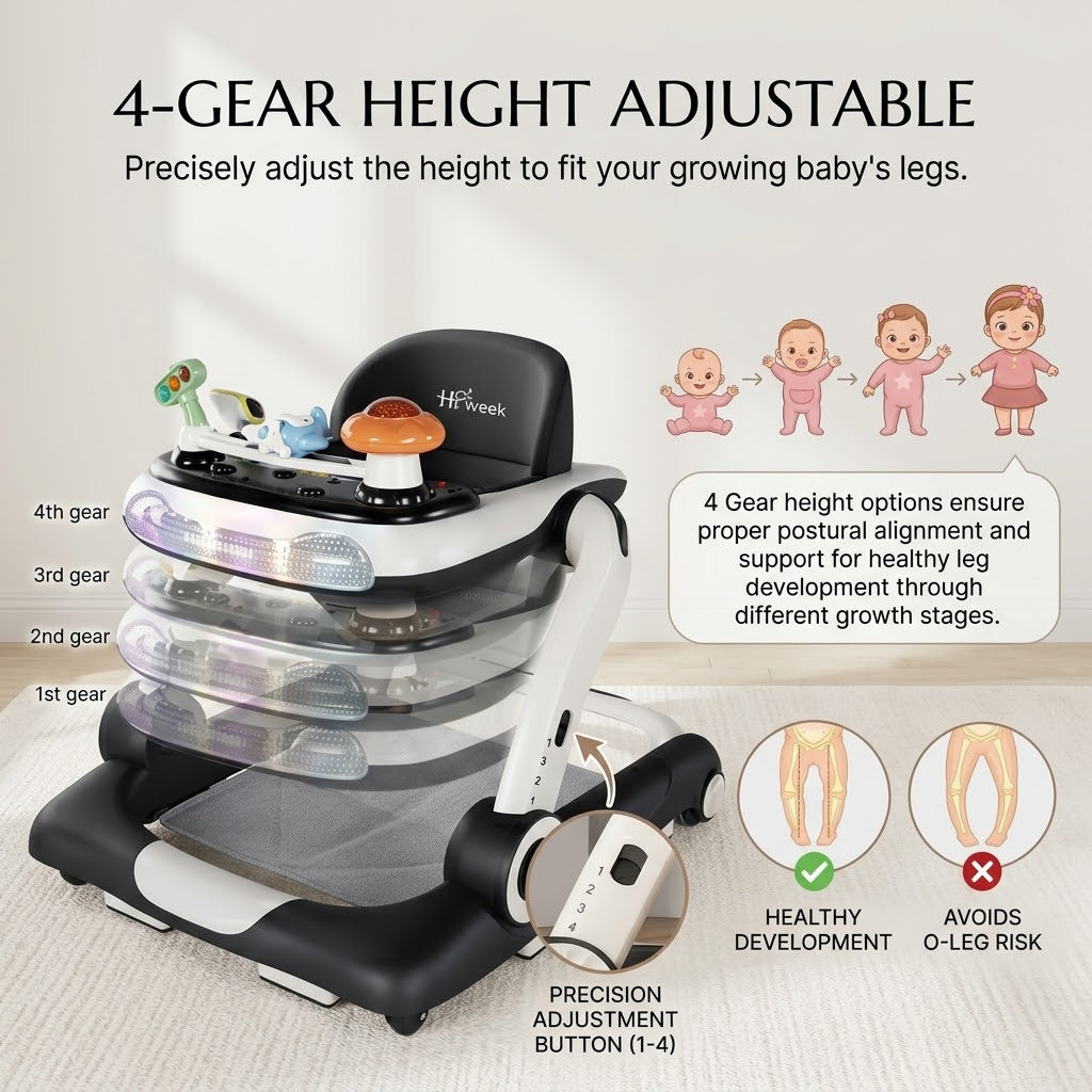 Multi Functional Anti Rollover Baby Walker