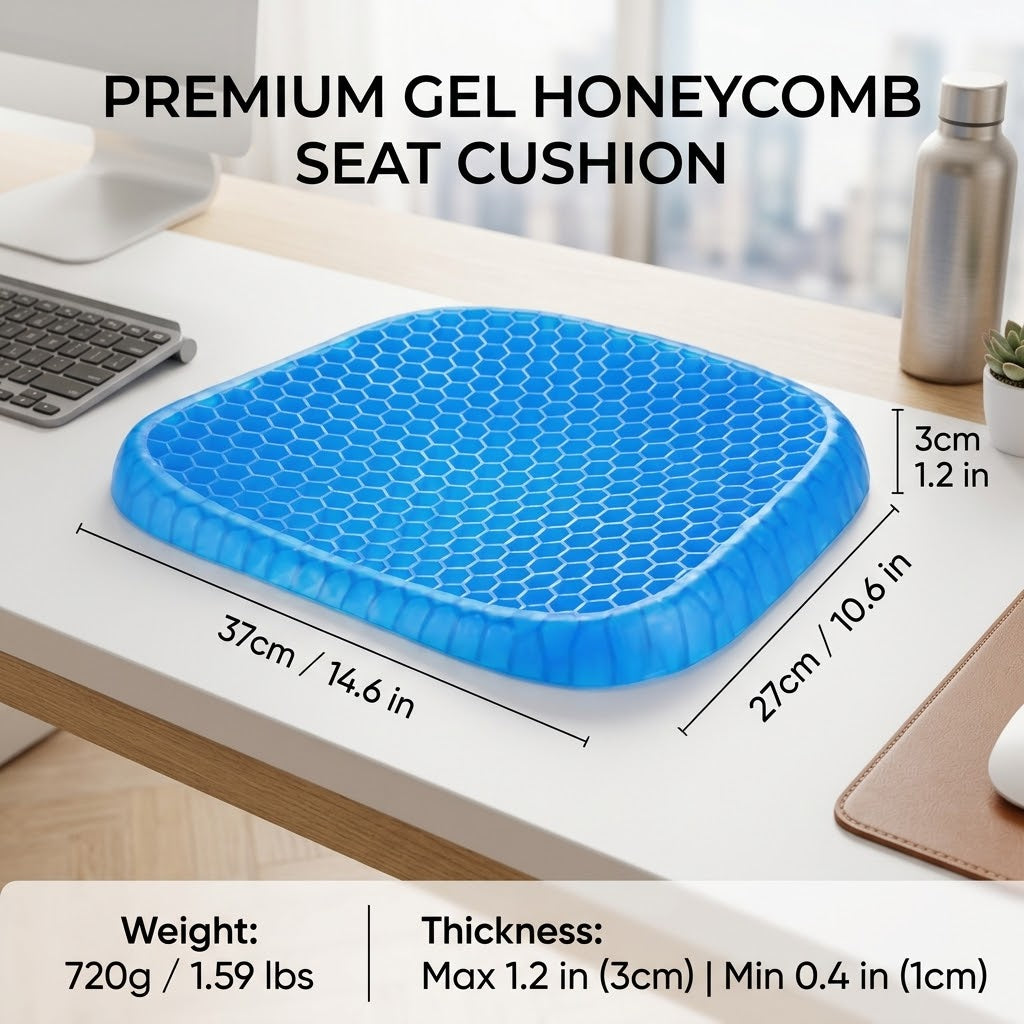 Non-Slip Breathable Gel Seat Cushion