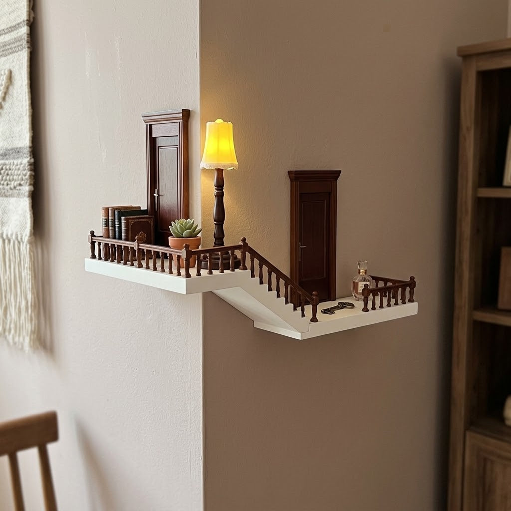 Dream Stairway Miniature Corner Display Shelf