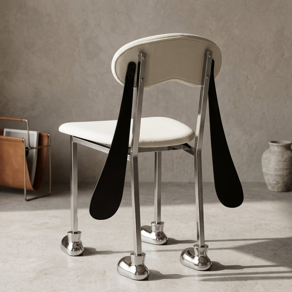 Funny Ears Dog Silhouette Accent Chair