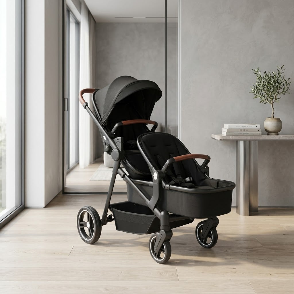 Lightweight Japanese Style Twin Baby Stroller