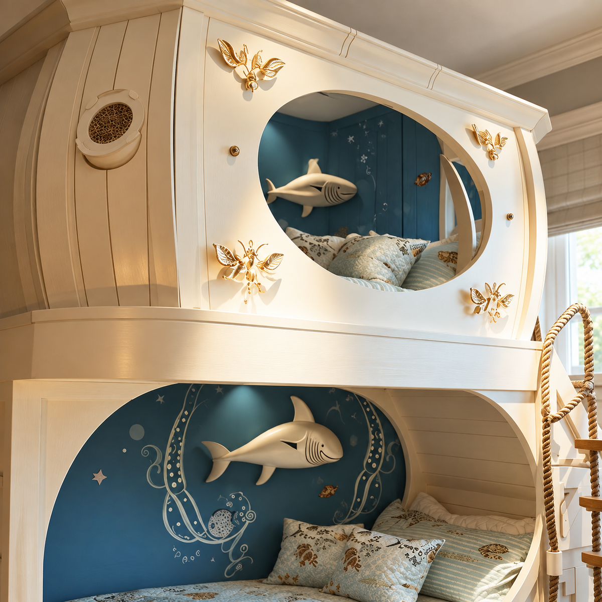 Undersea Voyage Shark Kids Bunk Bed