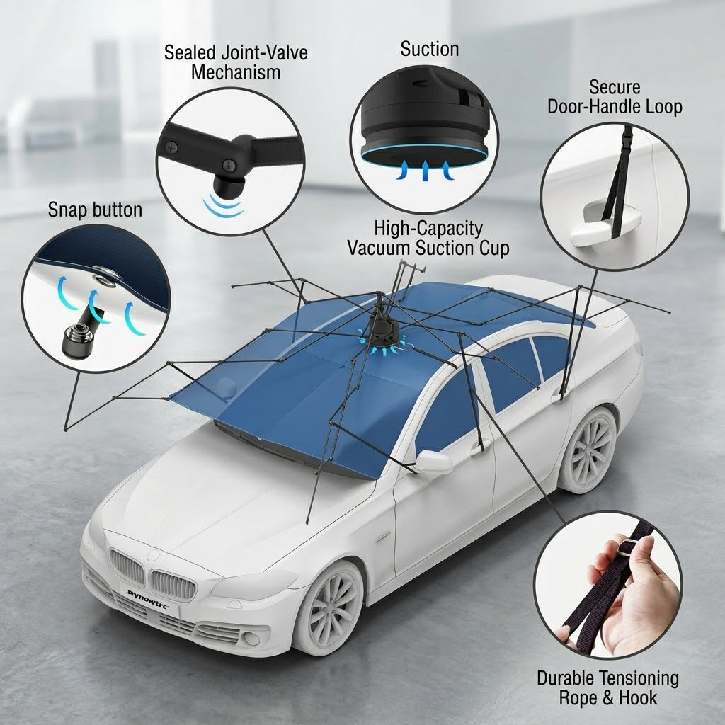 Automatic Folding Car Roof Cover Umbrella Tent