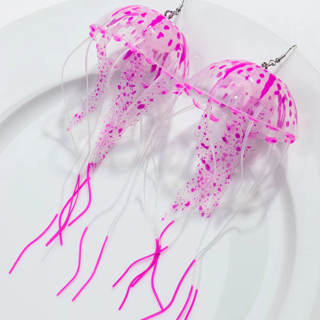 Dancing Jellyfish Long Tassel Earrings
