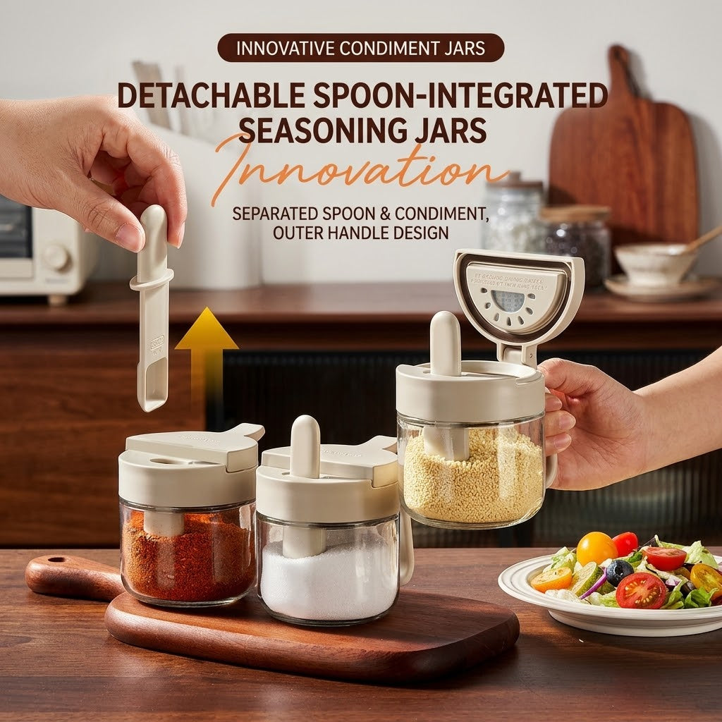 Zero Drip Airtight Smart Measuring Seasoning Jar
