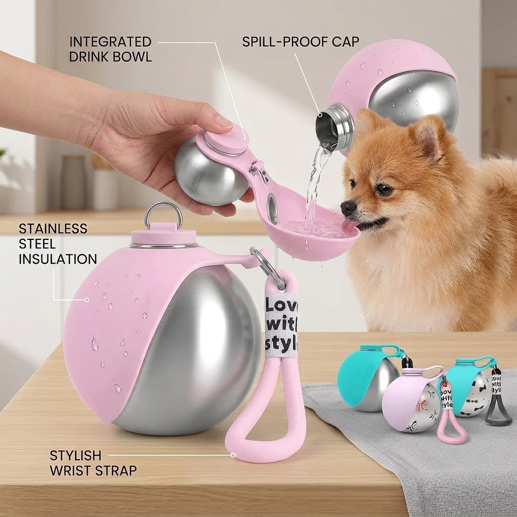 Sip & Stroll Portable Pet Water Drinking Bottle