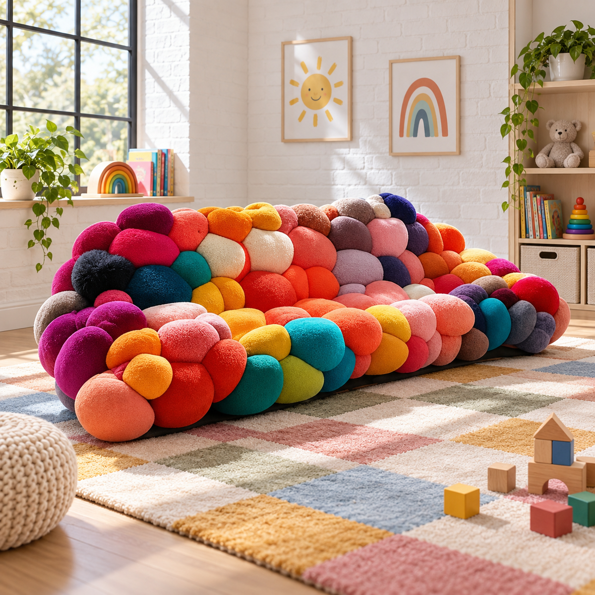 Rainbow Bubble Lounge Modular Curved Sofa