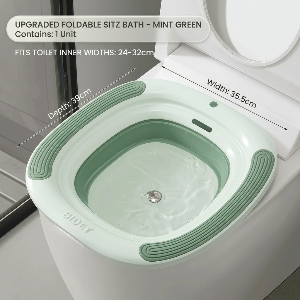 Personal Hygiene Foldable Sitz Bath Soak Care Basin