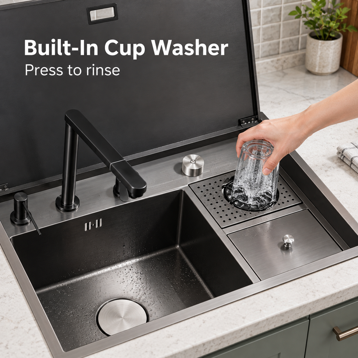 Lavabello Hidden Stainless Steel Kitchen Sink