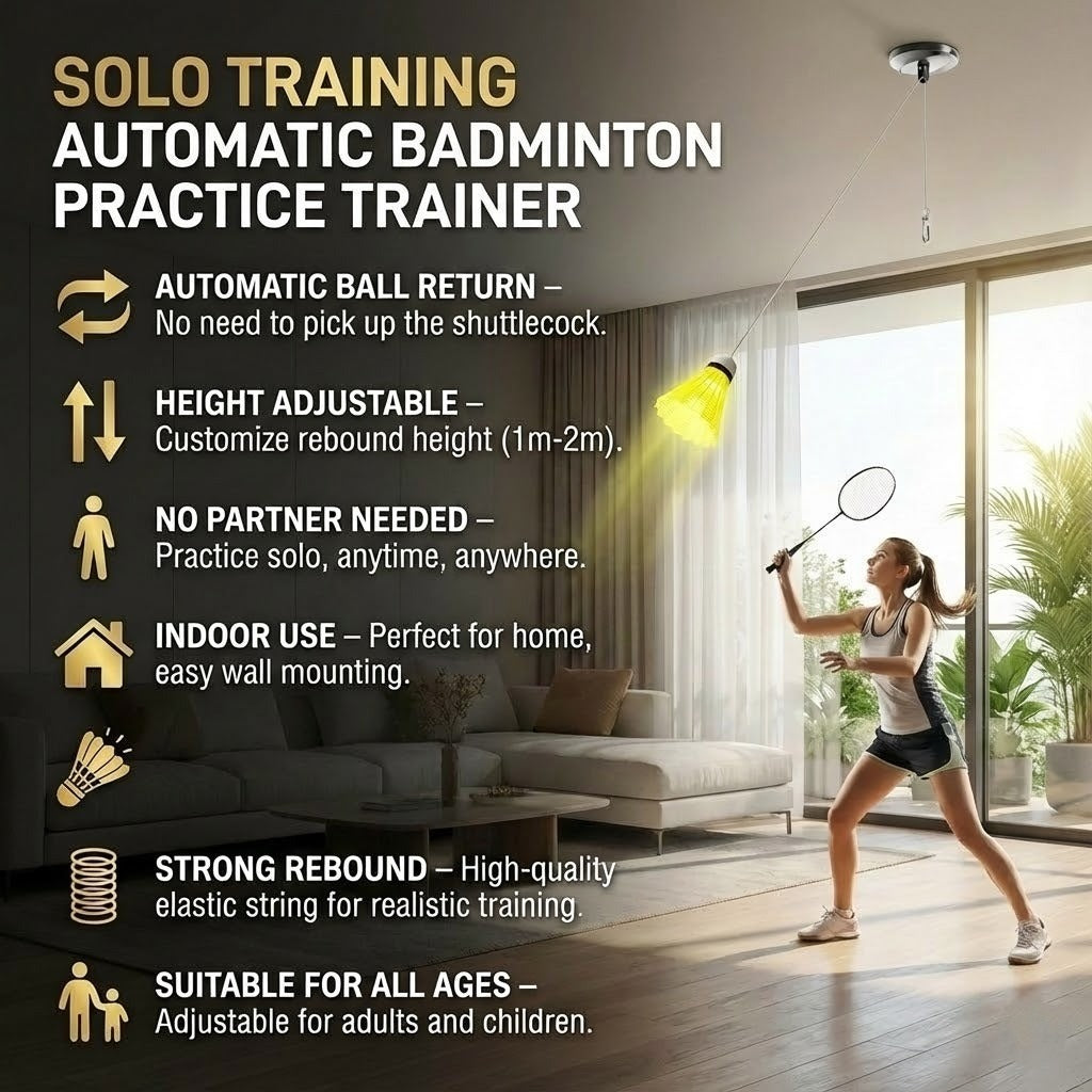 Solo Practice Badminton Trainer